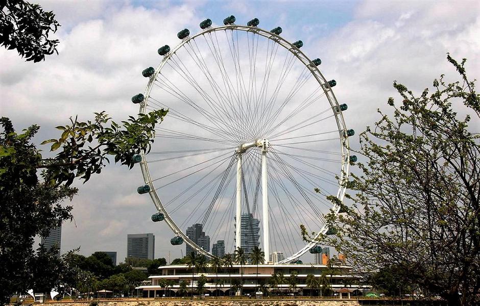 Singapur Flyer – wir drehen am Rad