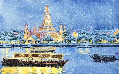Weiße Weihnacht in Bangkok: Stille Nacht, Shopping lacht, Crosby singt