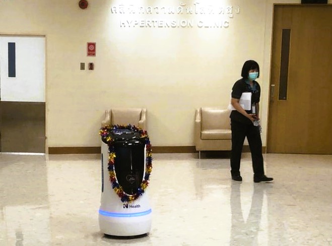 Tagebuch 23. Januar 2022: Roboter IMG_5089 im Bangkok Hospital